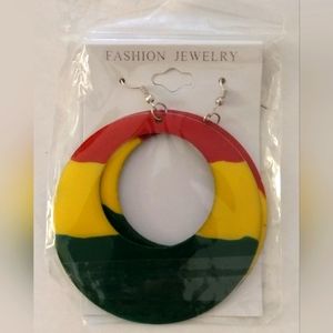 Reggae Circle Earrings